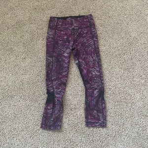 Lululemon Pink Zebra Print leggings size 2